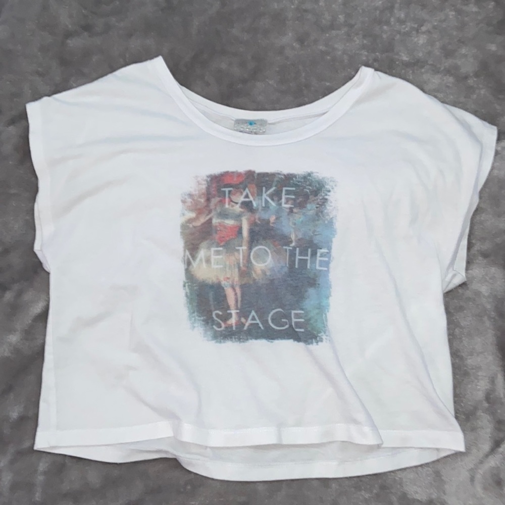 Take Me To The Stage Graphic Crop Top